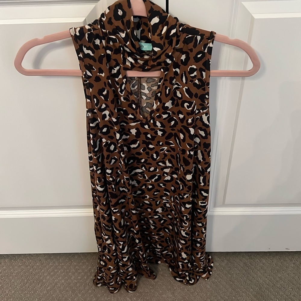Karlie swing dress— animal print